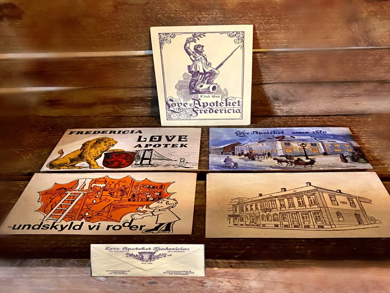 Billede 1 - * Receptkuverter - fra Fredericia Løveapotek