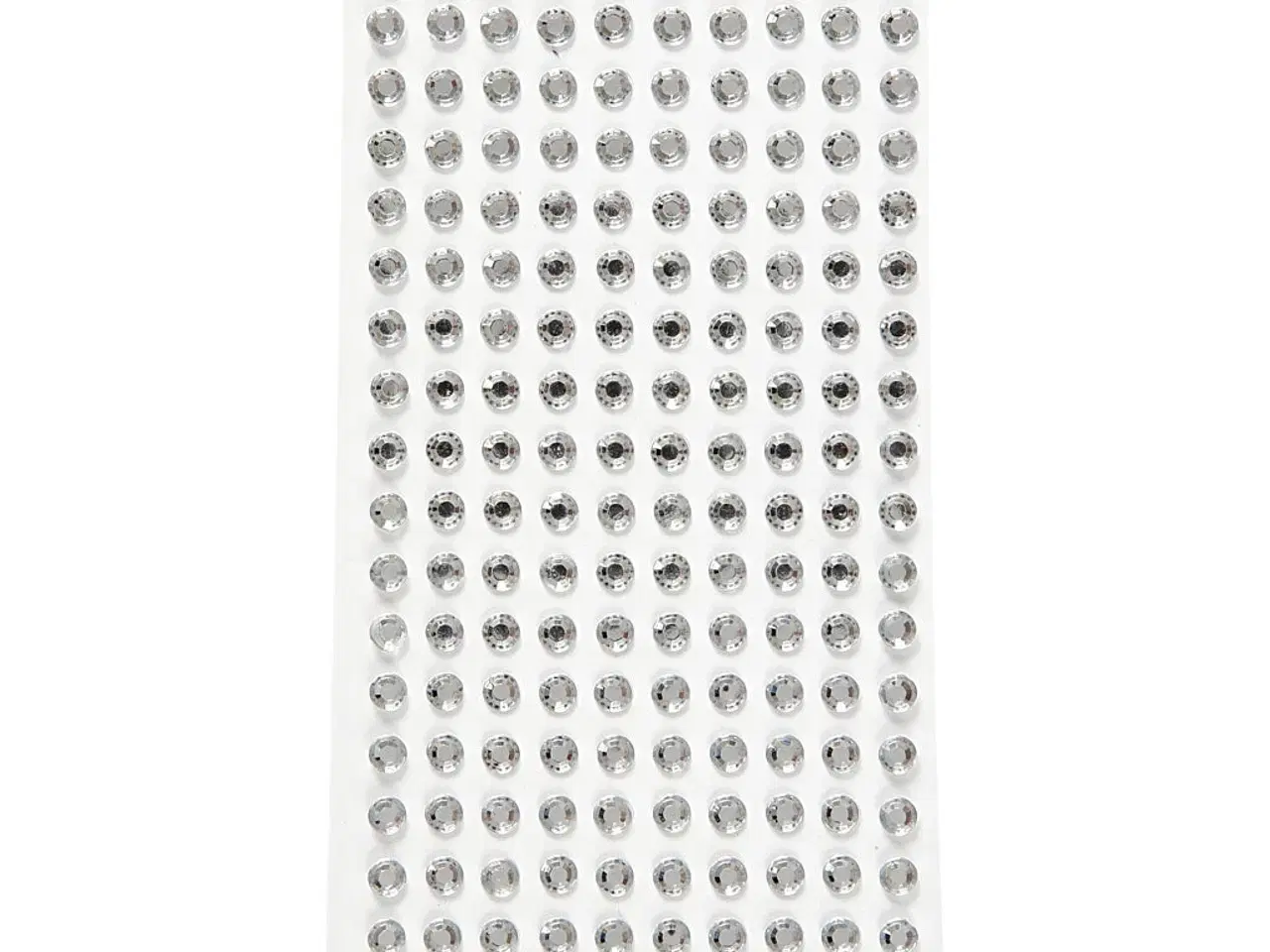 Billede 1 - 144 stk. Sølv Rhinsten 5 mm - Selvklæbende Dekoration