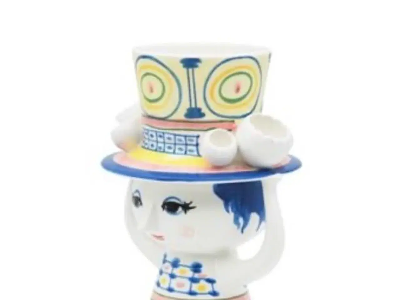 Billede 2 - Smuk Lady With Hat, blå