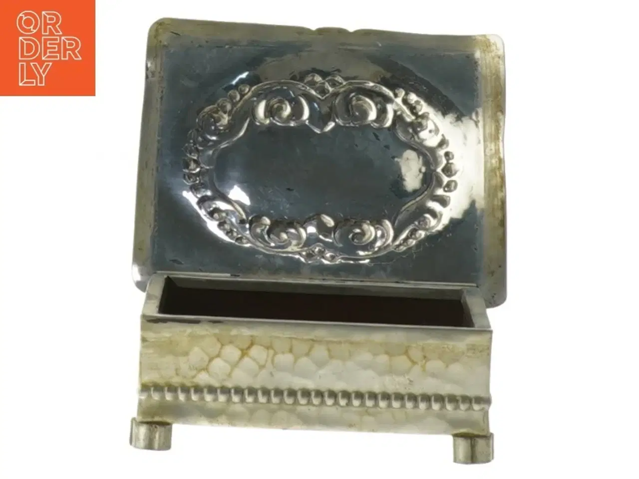 Billede 3 - Smykkeskrin i metal (str. 9x7,5x3 cm)