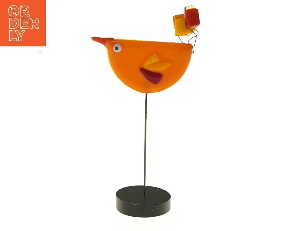 Billede 1 - Dekorativ fugl i glas (str. 19 cm)