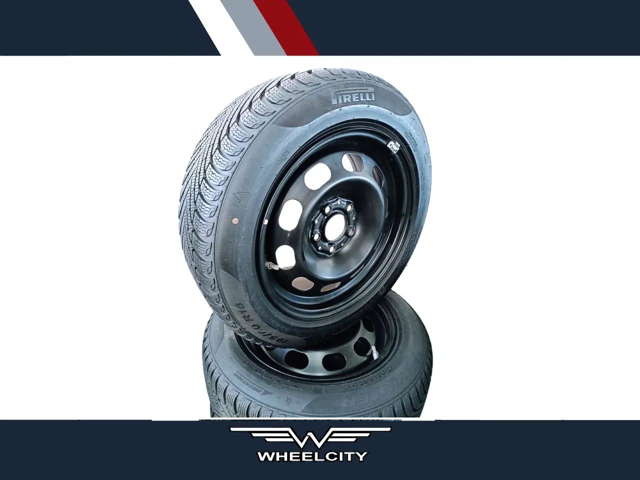 Billede 1 - 5x112 16" ET47 nav 66,6ø vintersæt inkl. TPMS