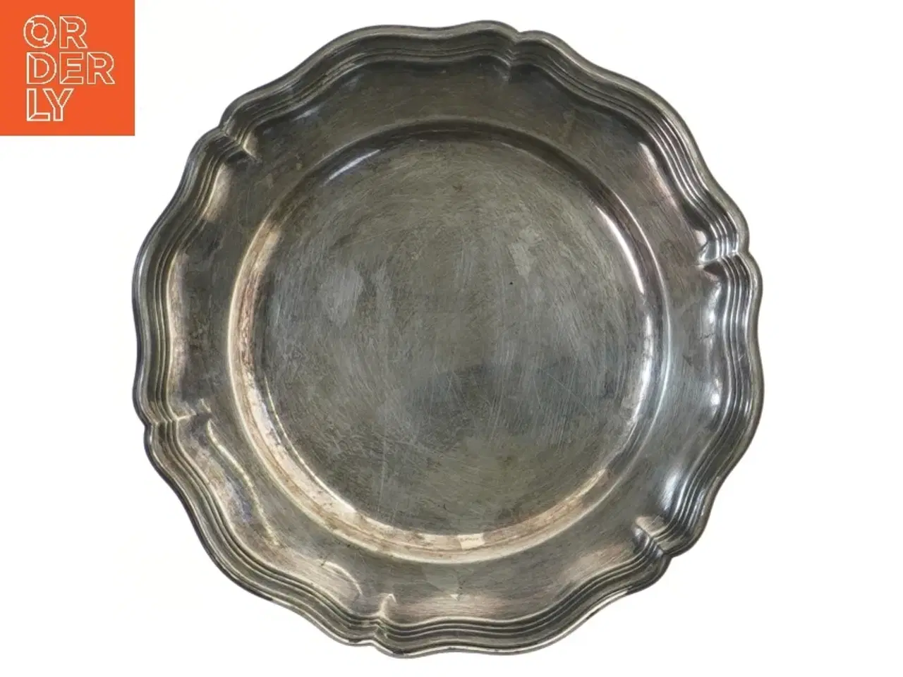 Billede 1 - Fad i pletsølv, 21 cm (str. Ø 21 cm)