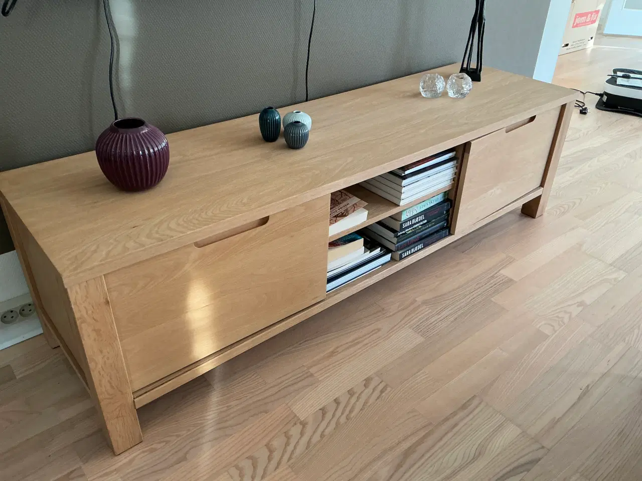 Billede 2 - TV bænk sæbehandlet eg