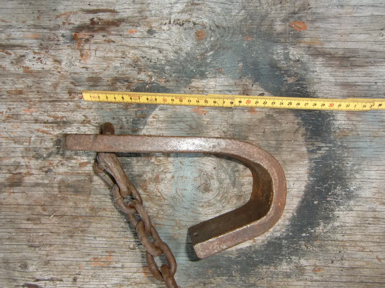 Billede 4 - Løfte kæder med øje og ombukkede kroge. 2.5M lange