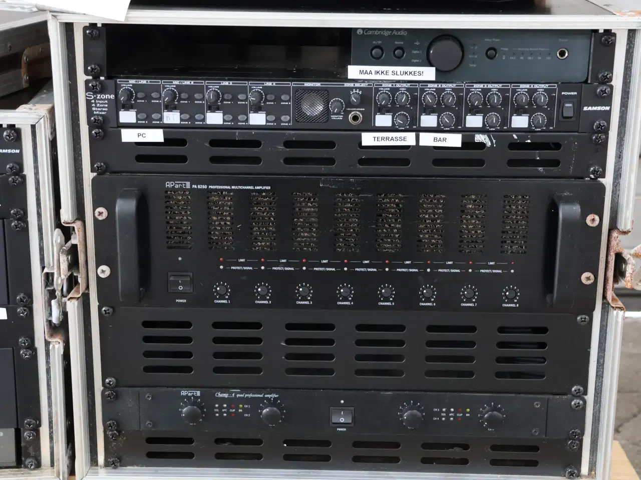 Billede 10 - Lydudstyr i flightcase - stand ukendt.