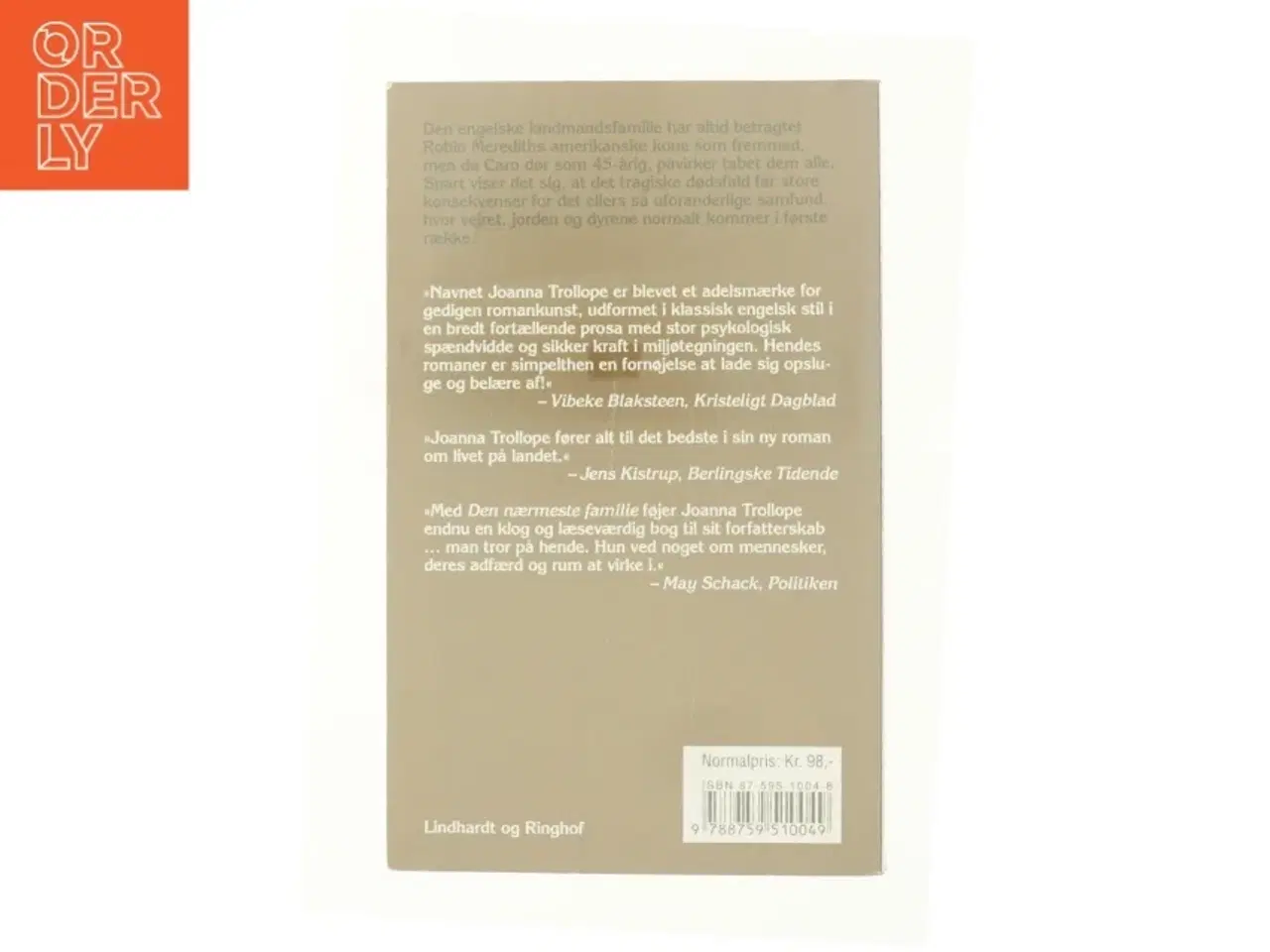 Billede 2 - Den nærmeste familie af Joanna Trollope (Bog)