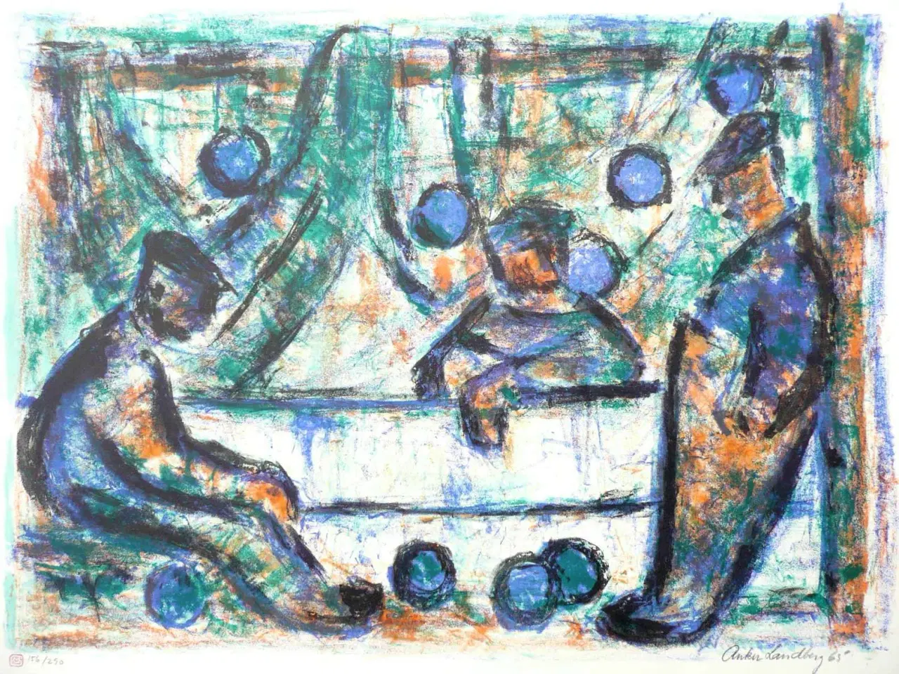 Billede 4 - Originale Farve Litografier