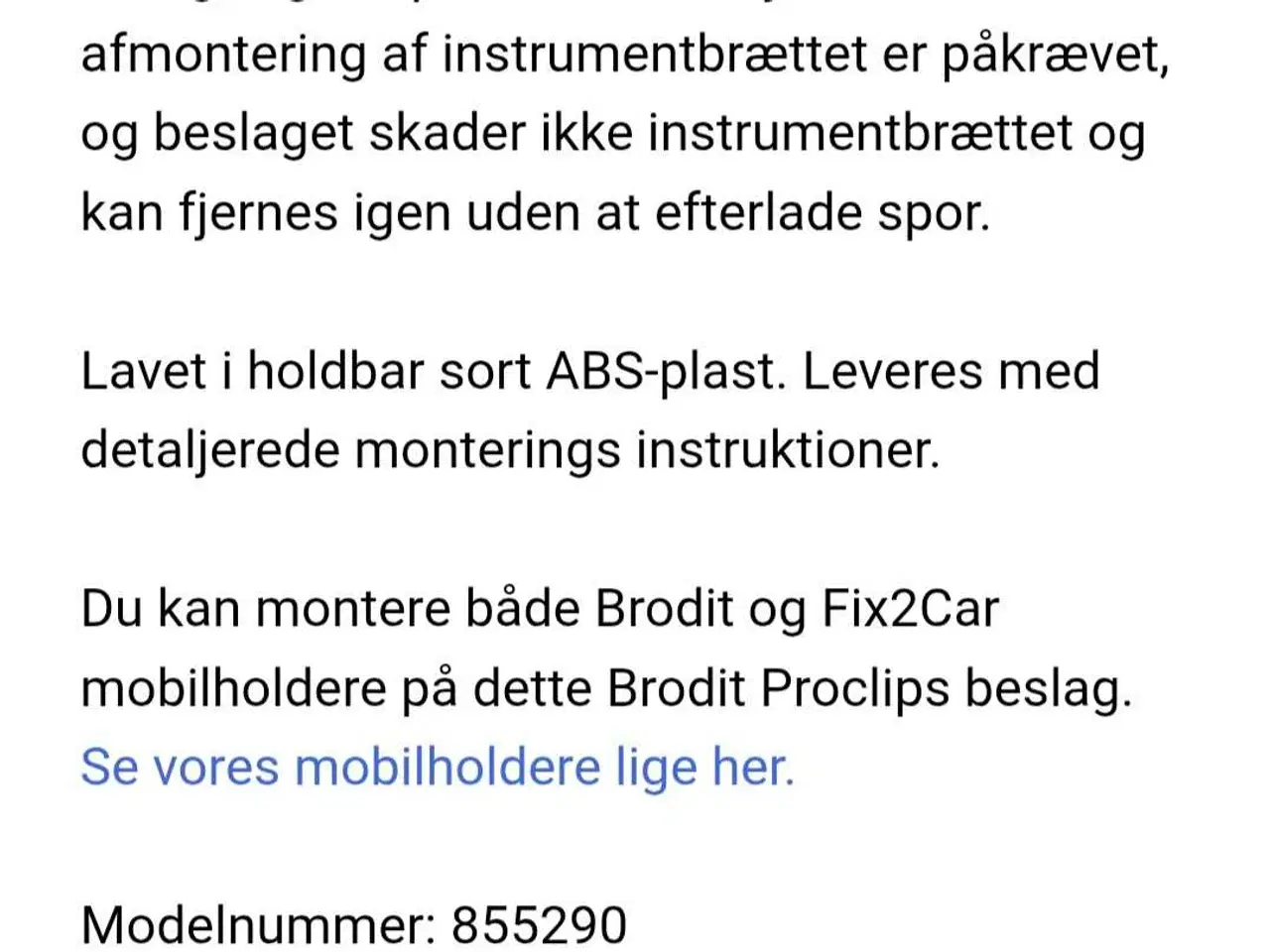 Billede 2 - Renault mobilholder 