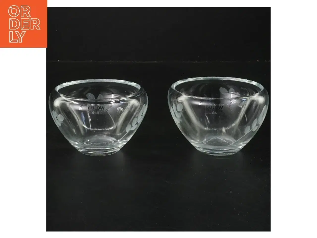 Billede 1 - Sæt af glaslysestager fra Bulow (str. Ø 8,5 cm)