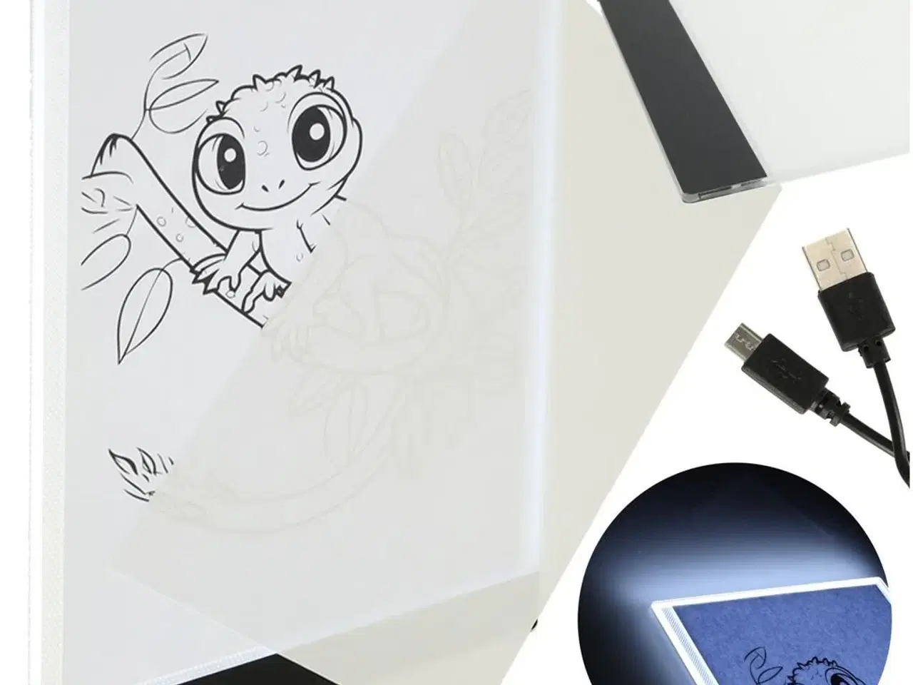 Billede 10 - Lysbord A4 – LED lyspad til optegning og tracing