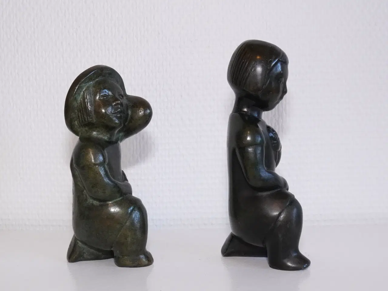 Billede 7 - Detaljerede figurer i patineret bronze fra ca 1930