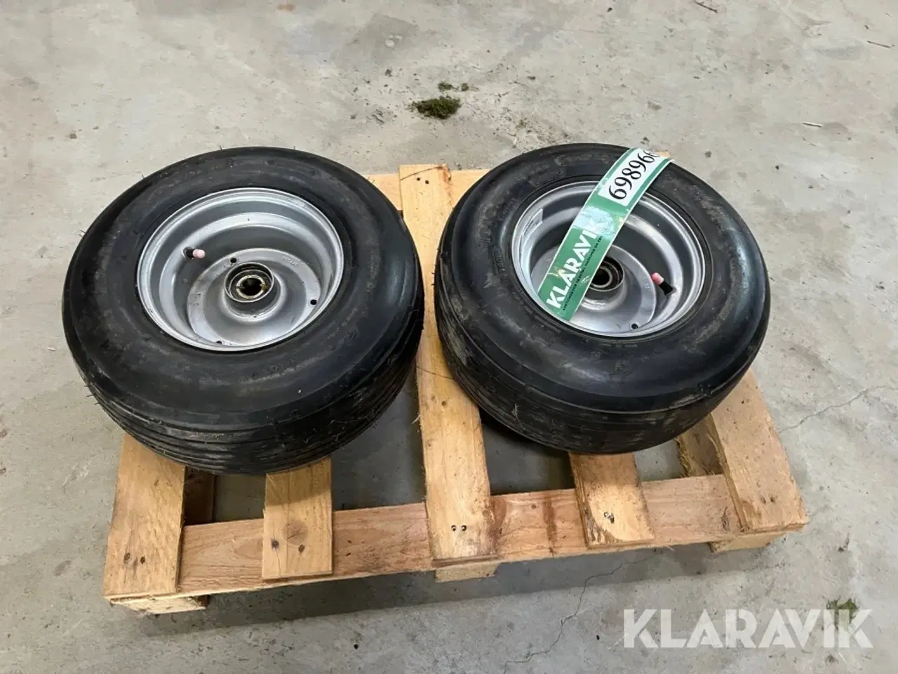 Billede 3 - Hjul til høvender 4 styk