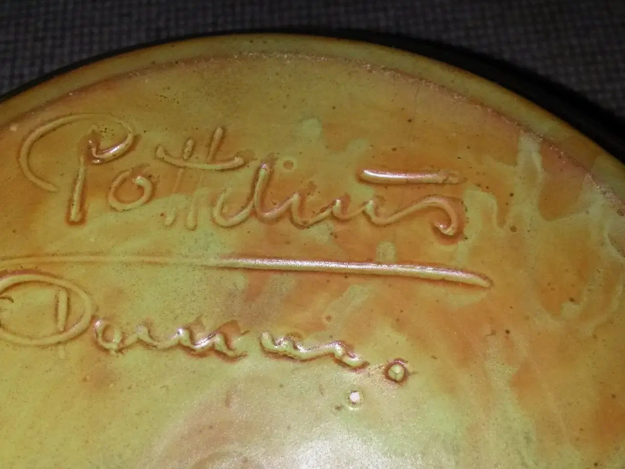 Billede 3 - "Pottehus" keramik skål med låg og krus
