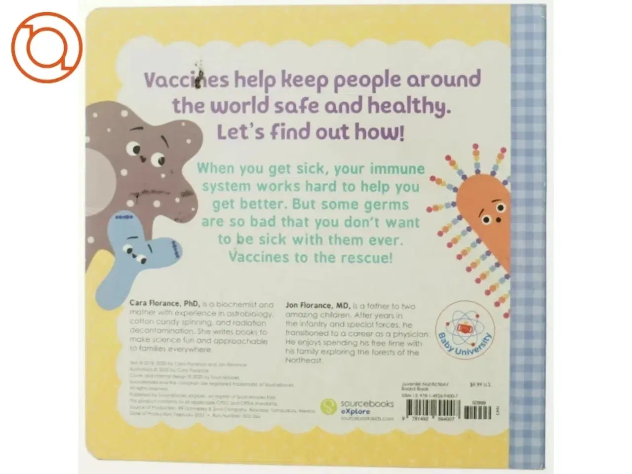 Billede 3 - Baby Medical School: Vaccines af Cara Florance, Jon Florance (Bog)