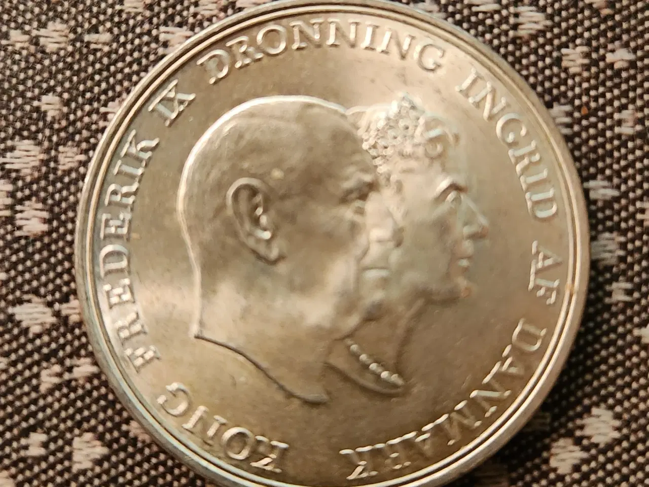 Billede 1 - Fredrik IX og Dronning Ingrid's Sølvbryllup 5 kr
