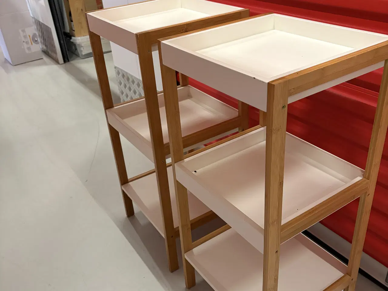 Billede 2 - Små opbevarings reoler i træ