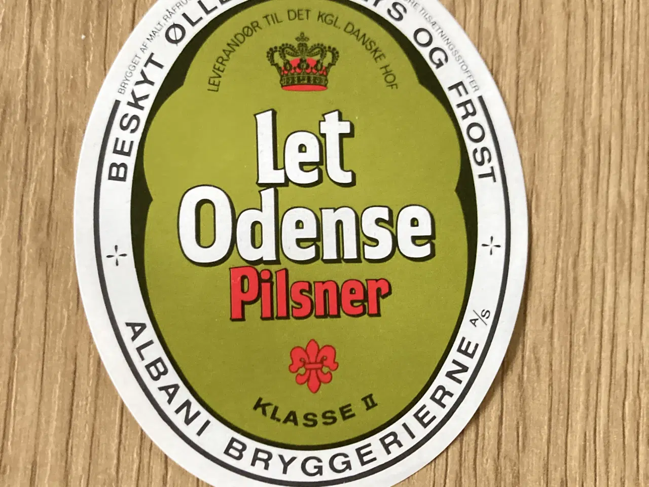 Billede 1 - Albani Bryggerierne – Let Odense Pilsner