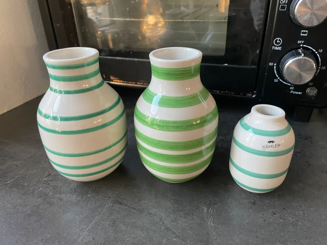 Billede 3 - Kahler stribet vase vaser