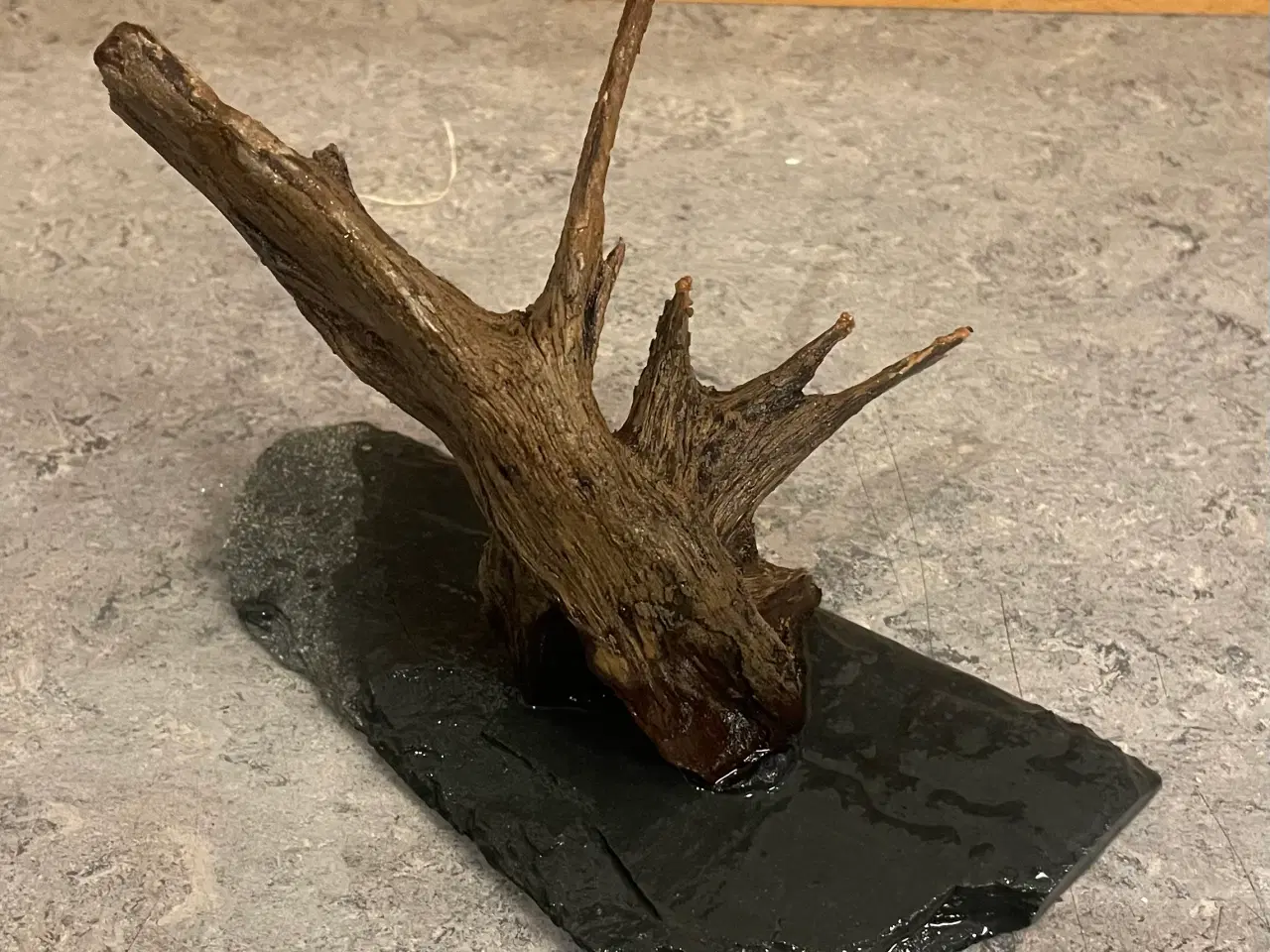 Billede 1 - Dekorationsrod på skifersten til akvarium eller te