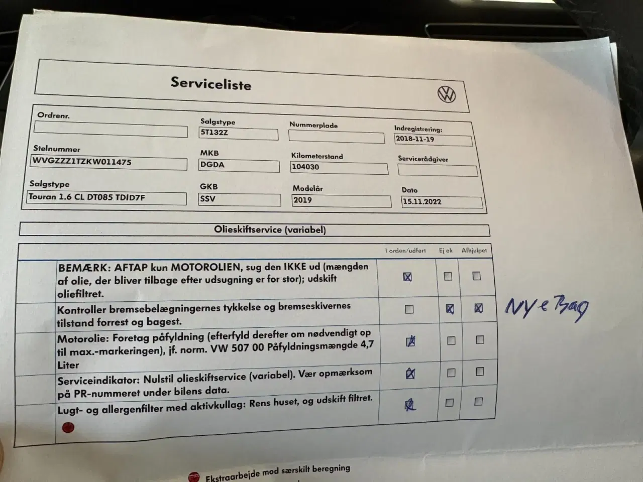 Billede 17 - VW Touran 1,6 TDi 115 Comfortline DSG 7prs