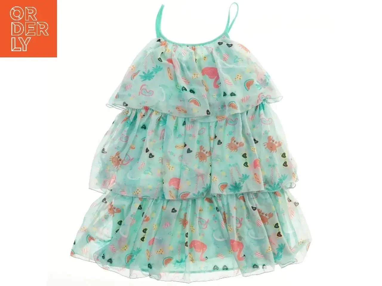 Billede 1 - Sommerkjole med strandmotiv fra H&M (str. 128)