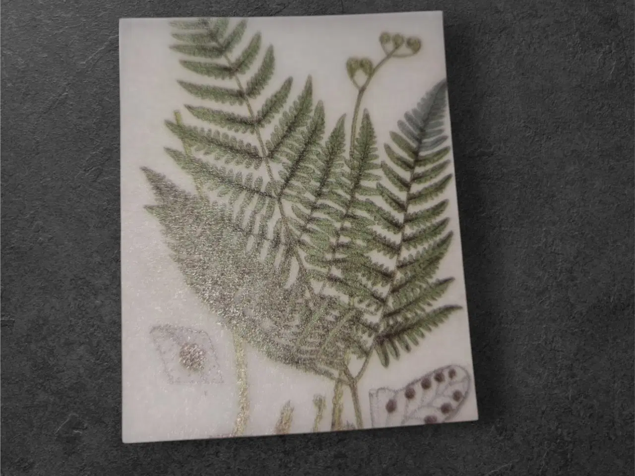 Billede 1 - Elegante papirark med bregnemotiv til kreative pro