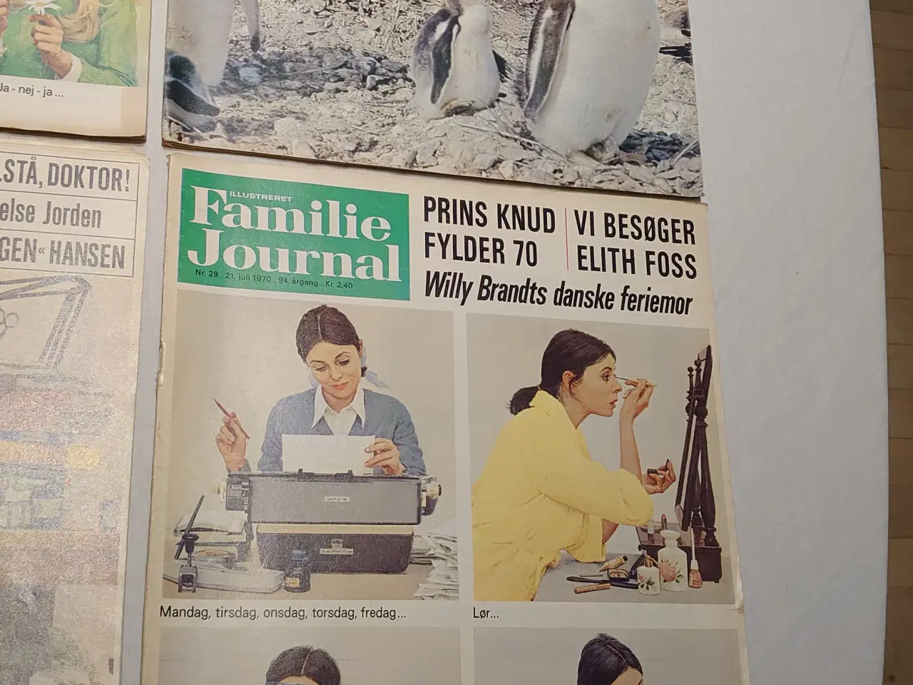 Billede 5 - 7 stk Familie Journal fra 1970+Julenummer  1966.