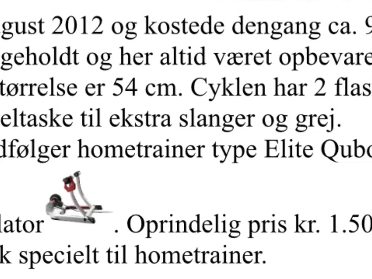 Billede 2 - Racer cykel herre stel str. 54 cm