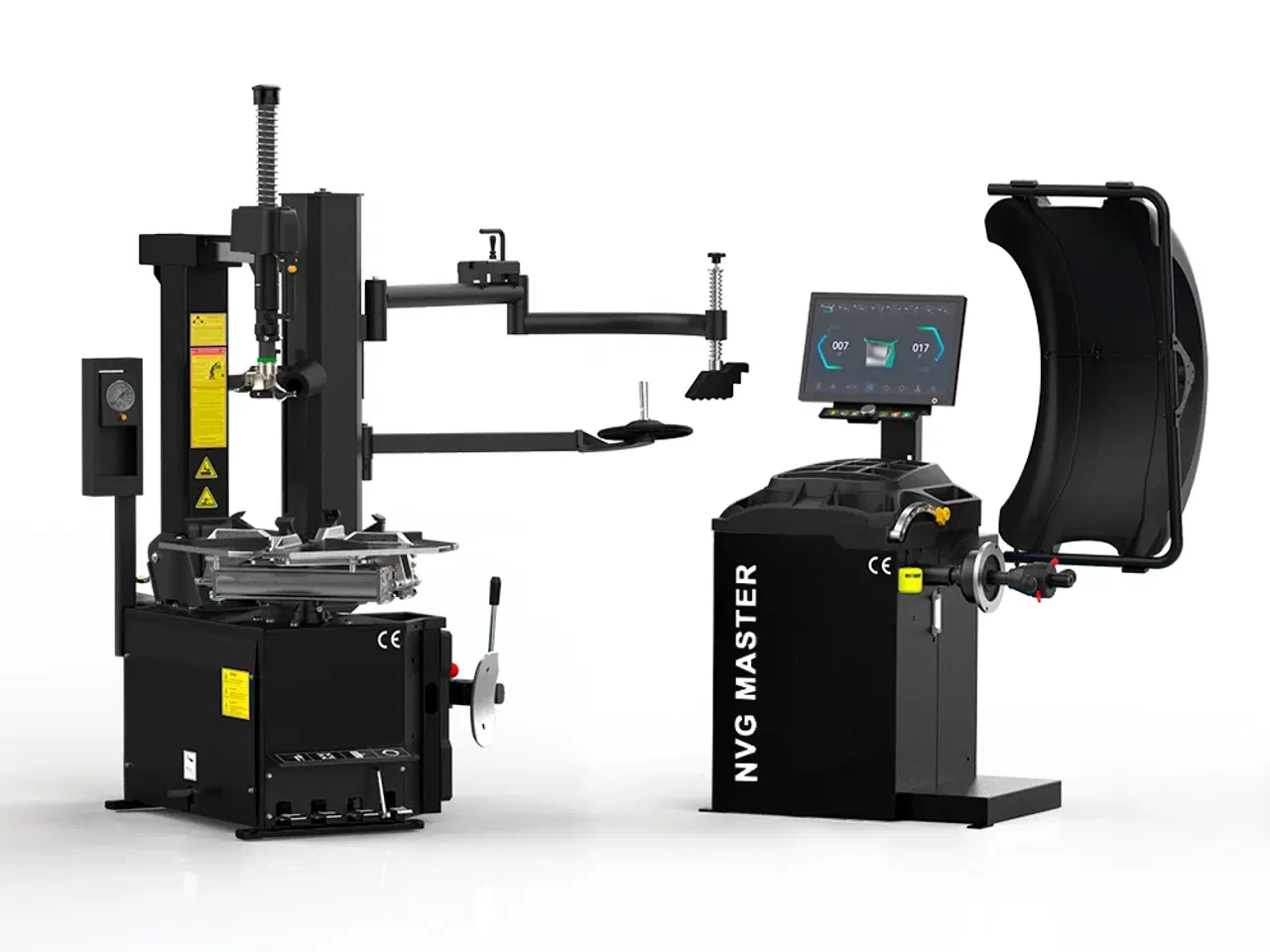 Billede 1 - Dækmaskine og afbalanceringsmaskine med hjælpearm 