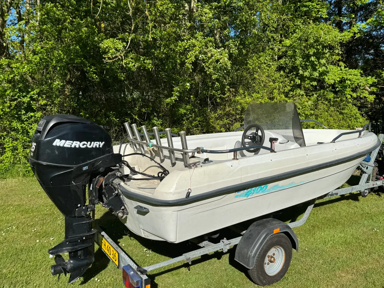 Billede 1 - Terhi 4110 m. 25hk 4-takt og trailer