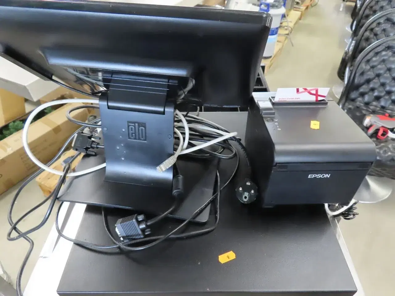 Billede 5 - Kasseapperat med pengekasse og bon-printer ELO, EPSON