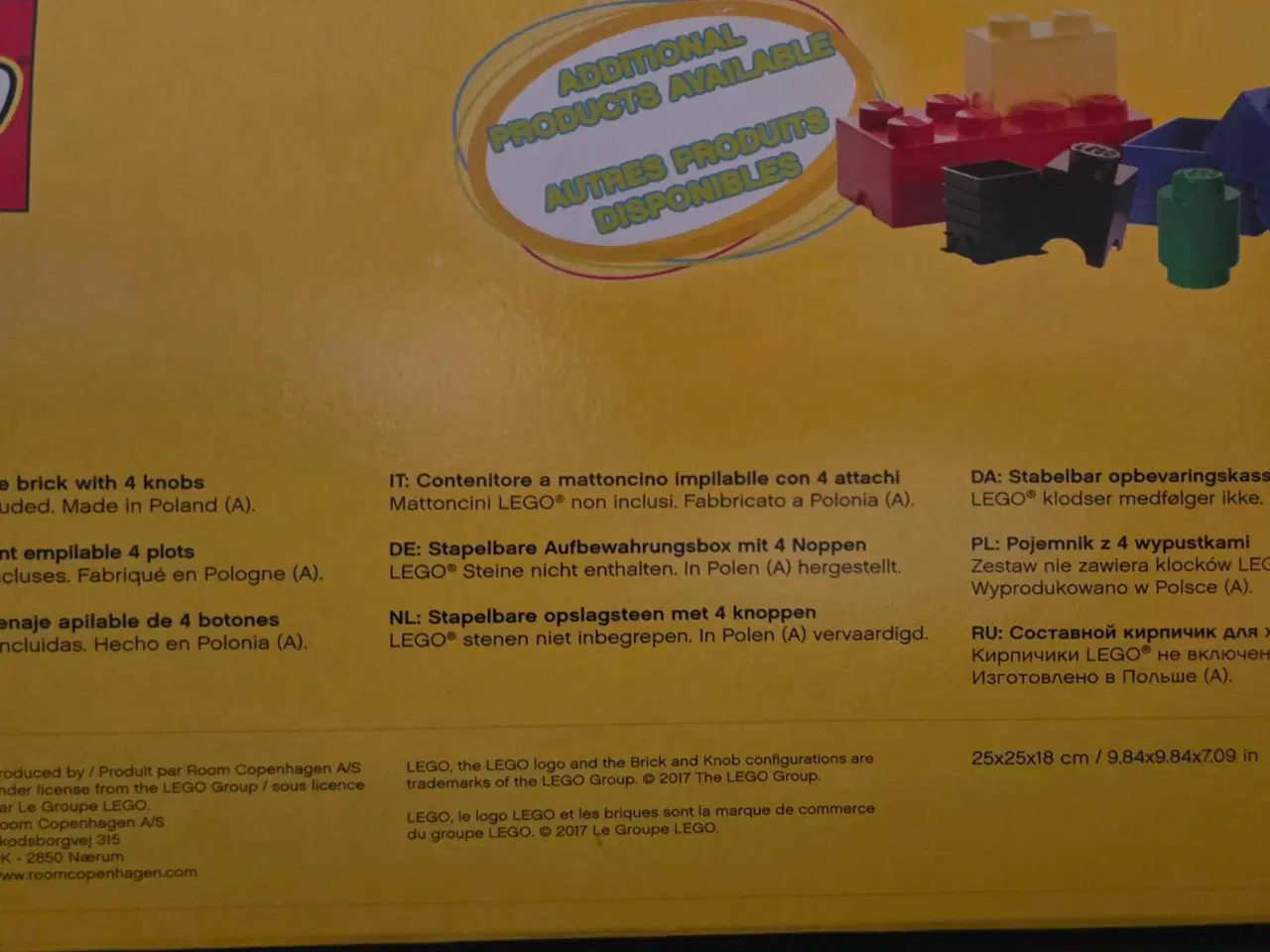 Billede 5 - LEGO opbevaring 4 knobs, lyseblå