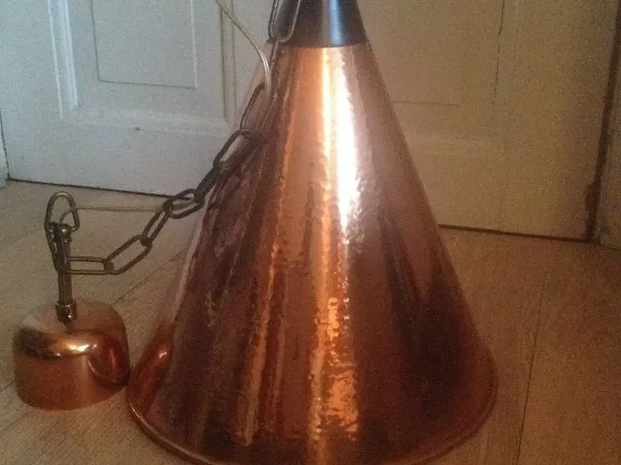 Billede 1 - Kobber loftslampe