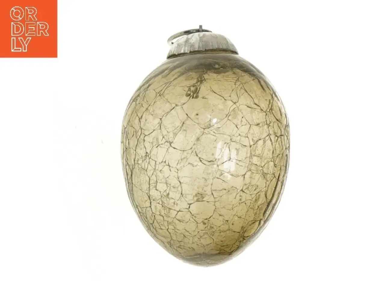 Billede 2 - Glasjulekugle med krakeleret finish (str. 11 cm)