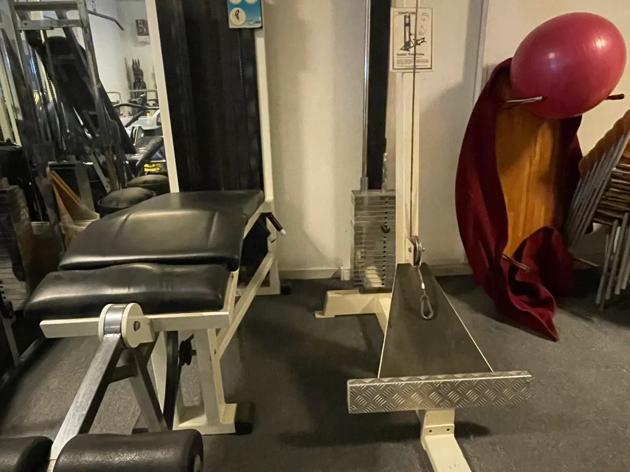 Billede 2 - Træningsmaskiner, leg curl og seated row pully