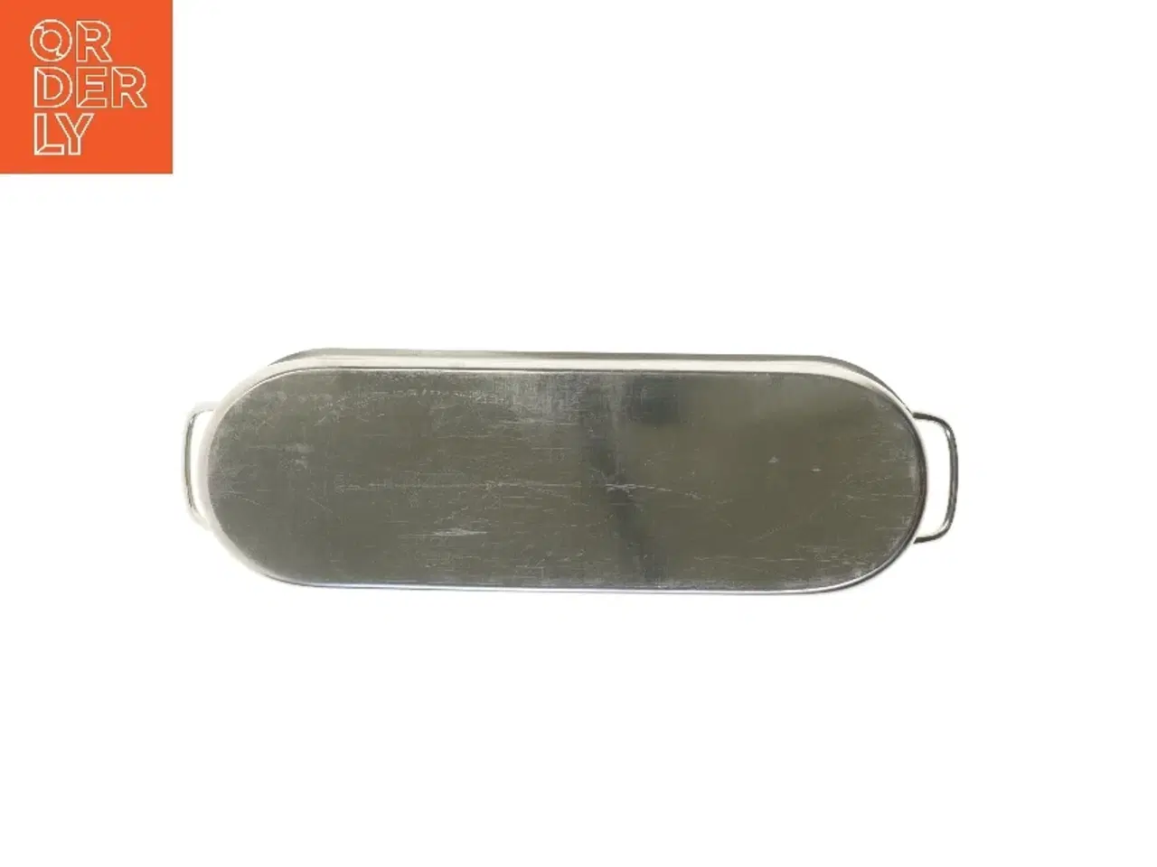 Billede 4 - Oval fiskekasserolle i rustfrit stål (str. 46,5x16 cm)ny