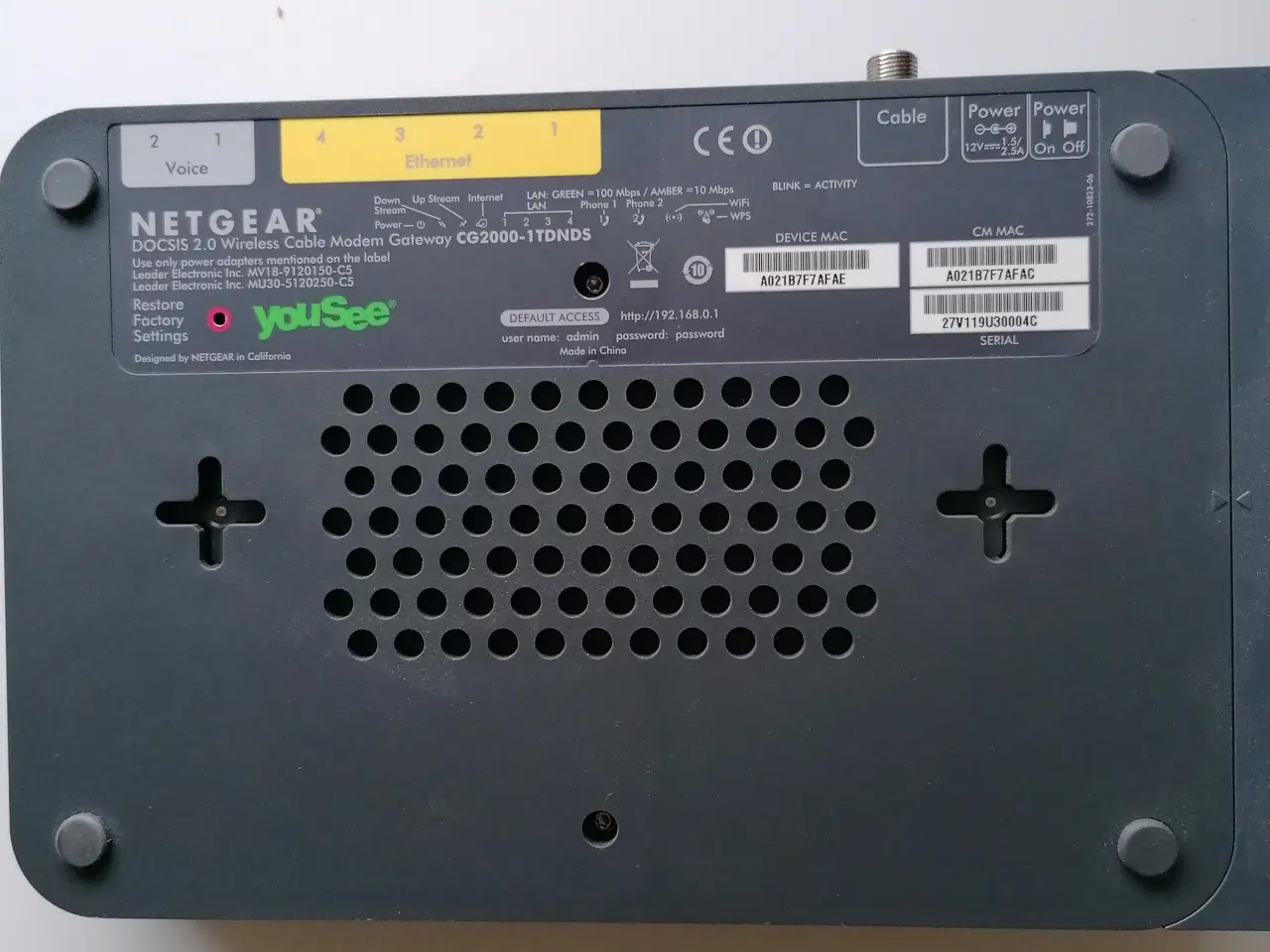 Billede 1 - NETGEAR DOCSIS 2.0