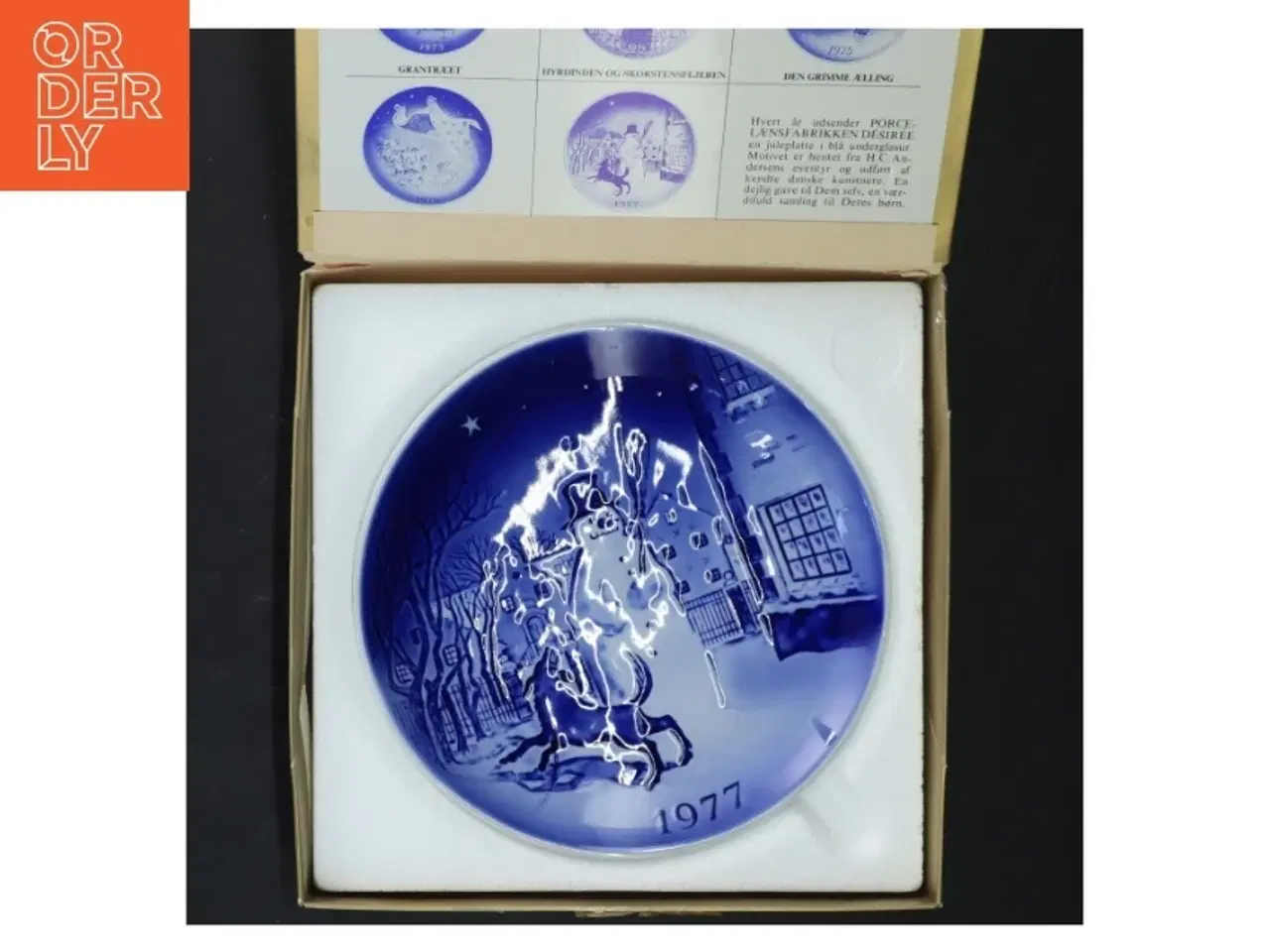 Billede 6 - H.C. Andersen juleplatte 1977 fra Desiree (str. Ø 19 cm)