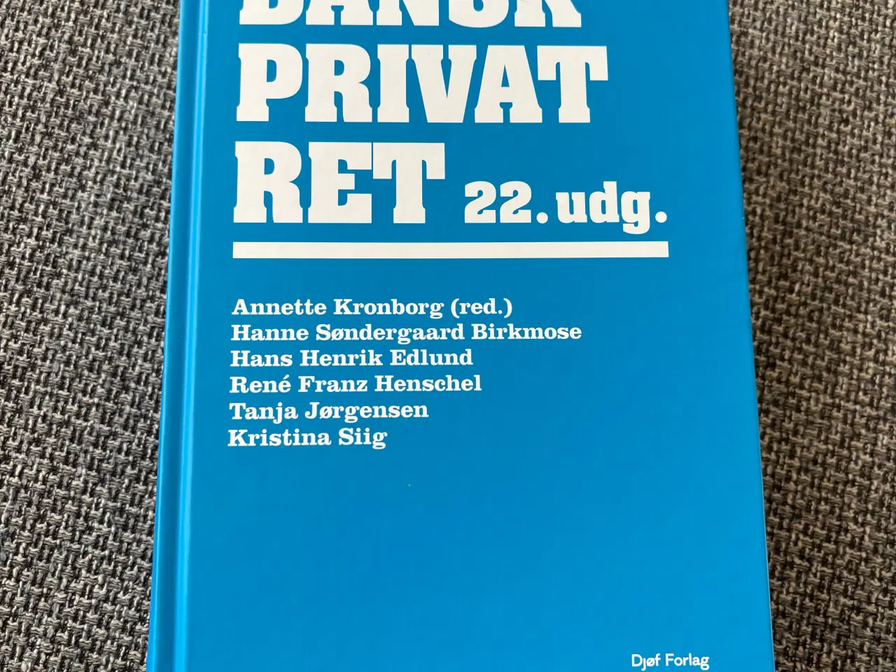 Billede 1 - Dansk privatret 22 udgave