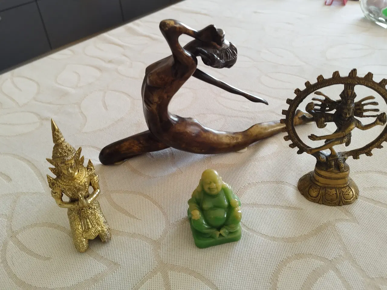 Billede 1 - Broncefigurer, Jade figur (Buddha), Cow(parade)ko