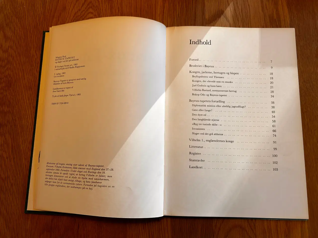 Billede 5 - Bayeux-tapetet og slaget ved det grå æbletræ, Moge