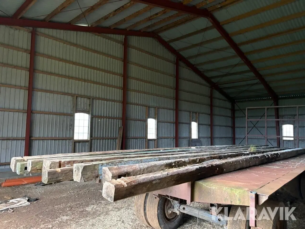 Billede 1 - Træbjælker - 8 styk