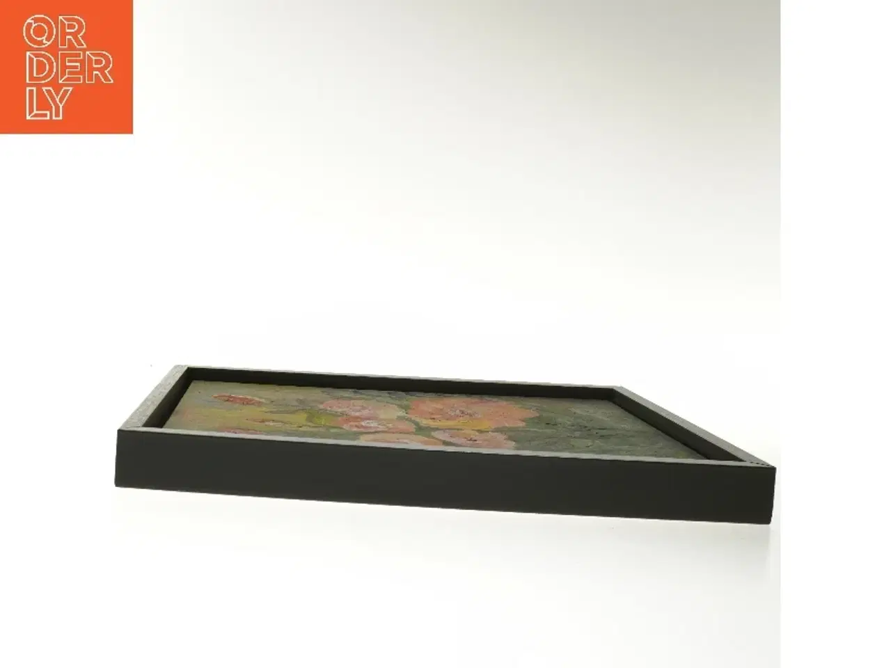 Billede 2 - Blomstermaleri med ramme (str. 29x39 cm)