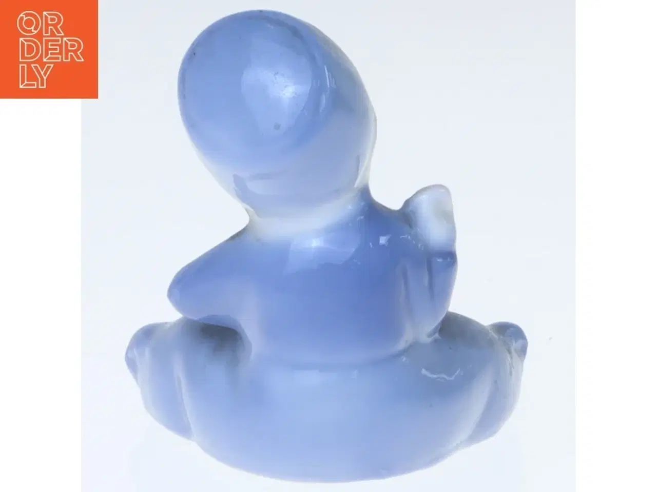 Billede 4 - Blå porcelænsfigur - baby (str. 6x5,5 cm)