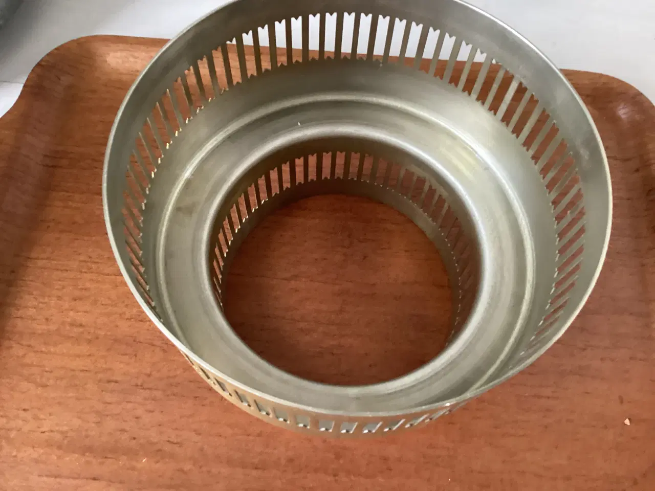 Billede 7 - Ældre “retro” loftslampe med vaffelglas 