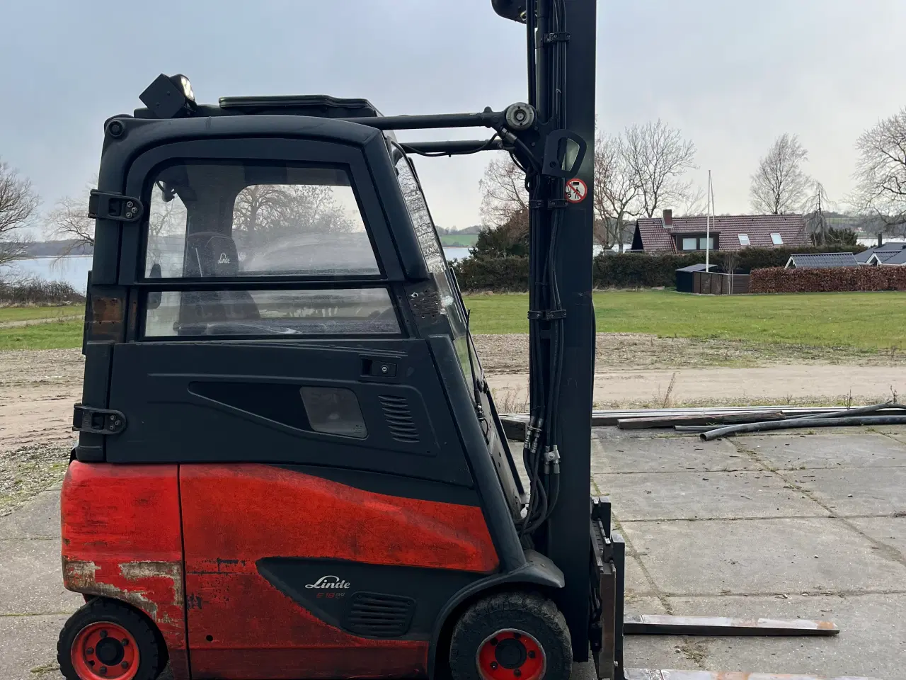 Billede 4 - Linde E18ph-02 eltruck - triplex mast m.friløft.