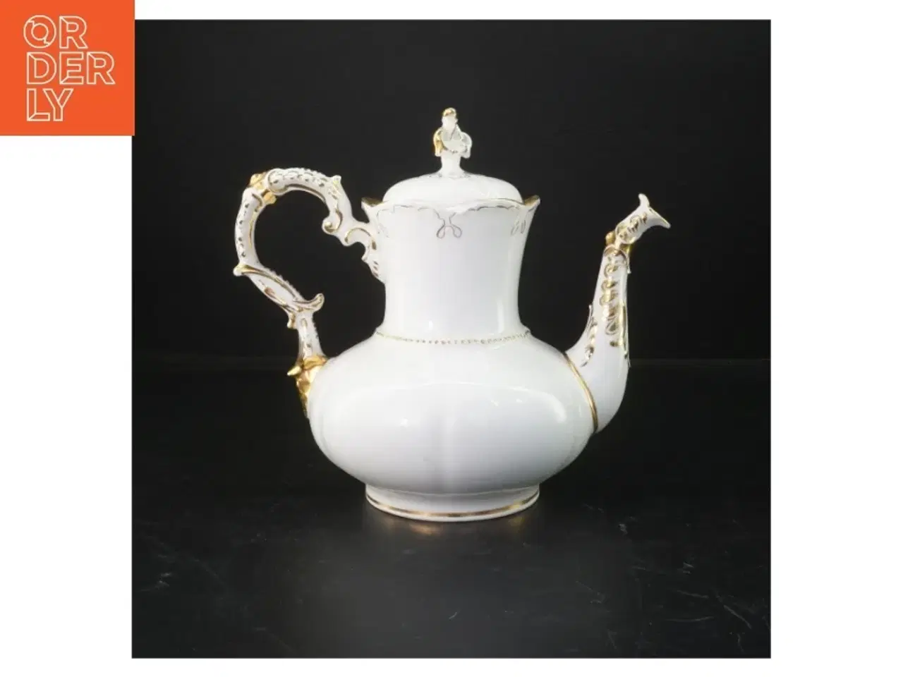 Billede 1 - Porcelænskande med låg (str. 23 cm)
