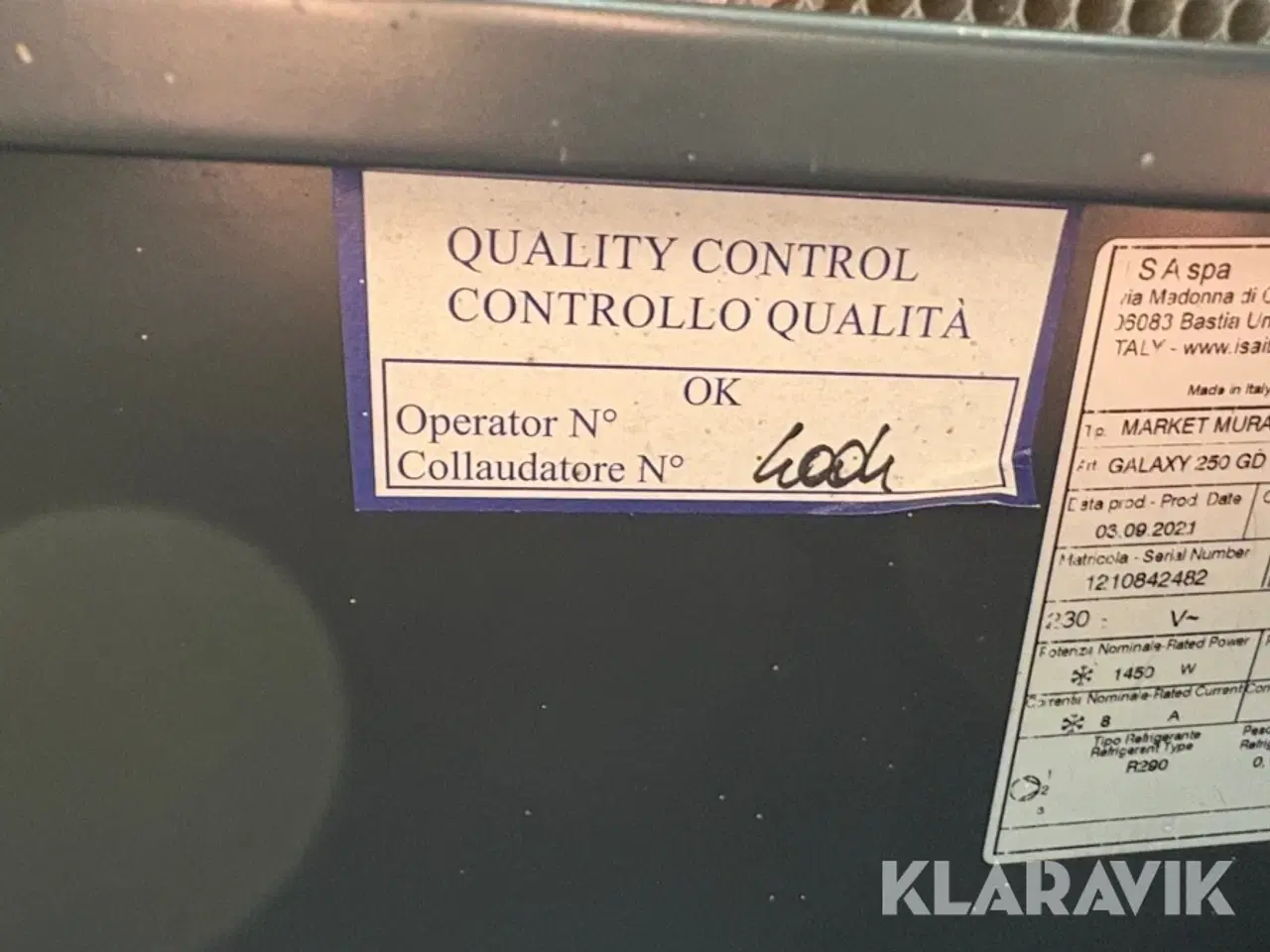 Billede 7 - Køleskabe Isa Galaxy 250 GD TN R290 2 styk.