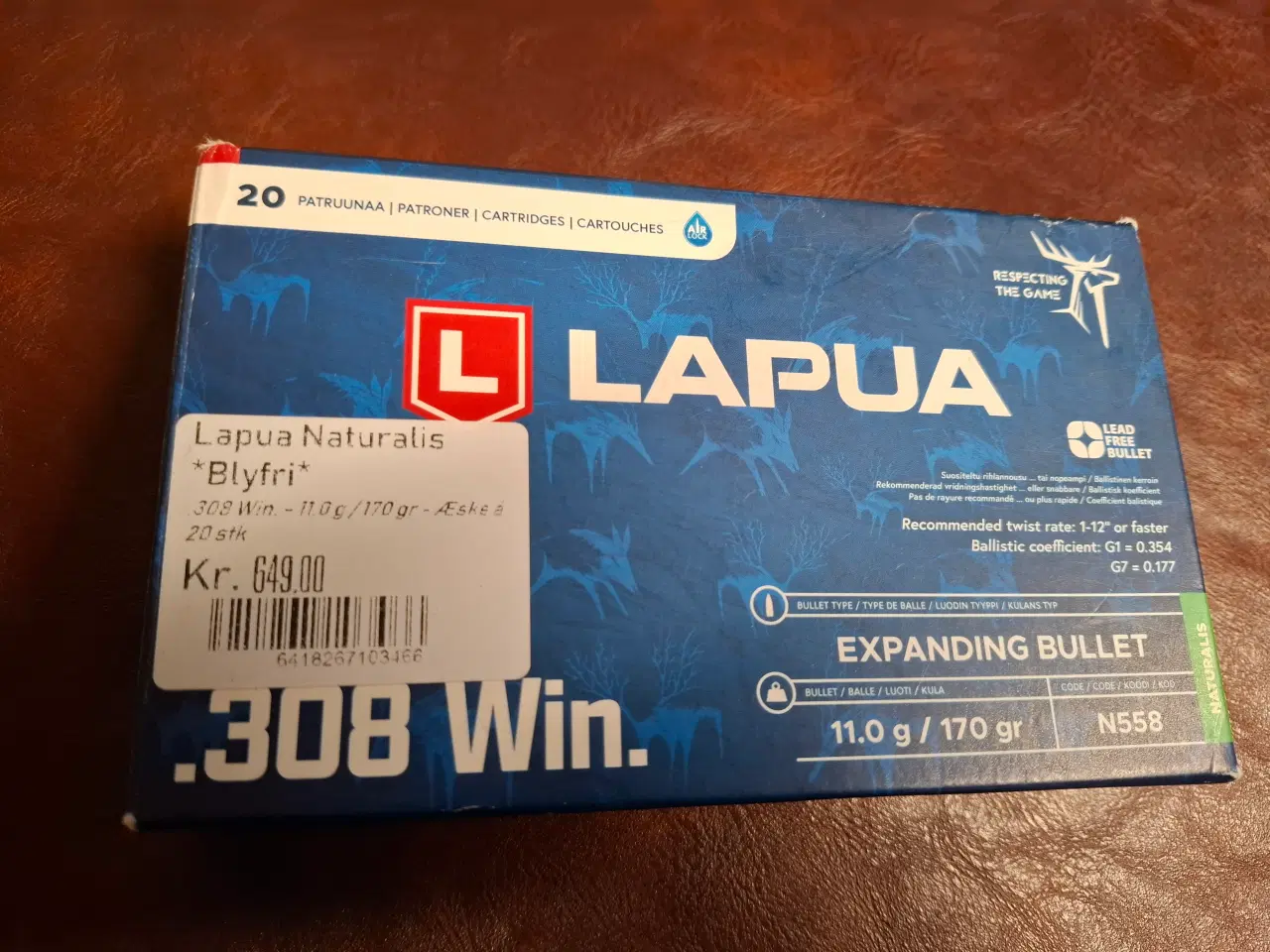 Billede 1 - 308w Lapua Naturalis